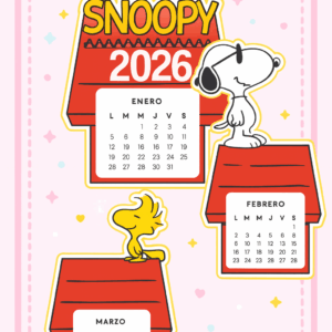 Calendario Snoopy 2026